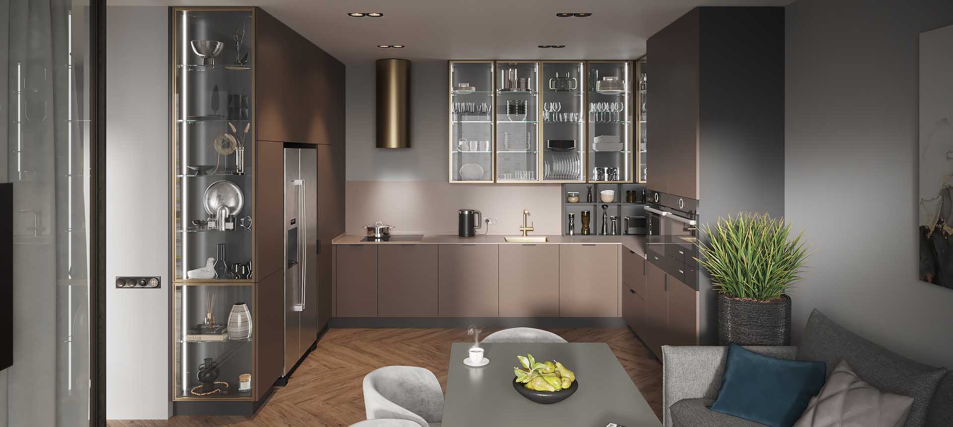 Трюфель коричневый / Космос&nbsp;серый&nbsp;