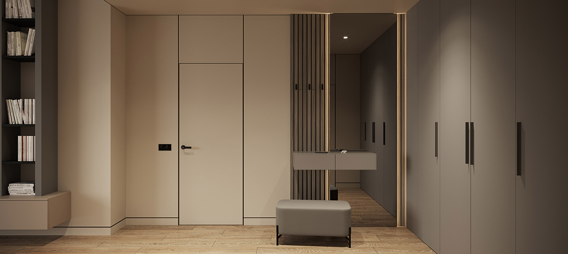 Пепельный Аметист матовый / Древесина Шорвуд 