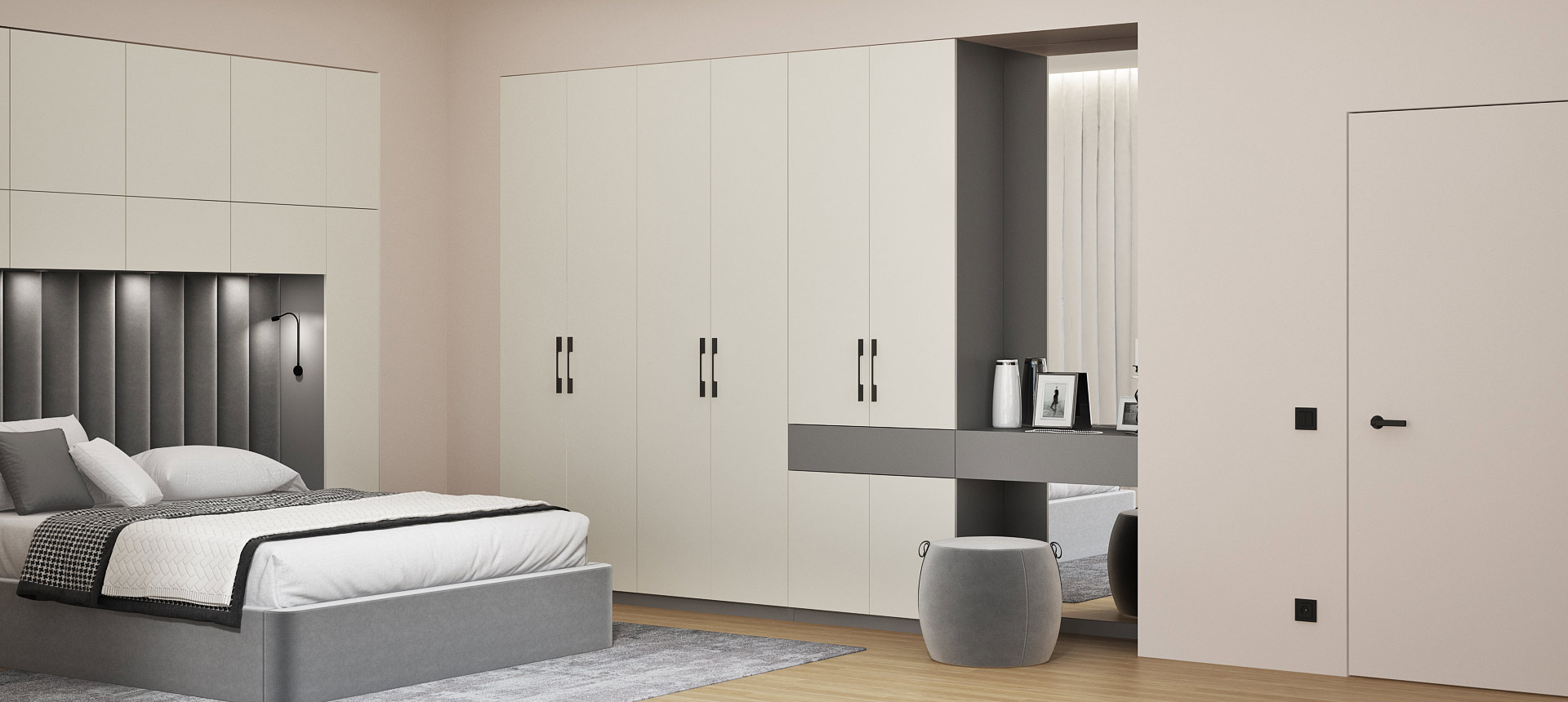 Белый Фарфоровый Оникс / Стальной графит 