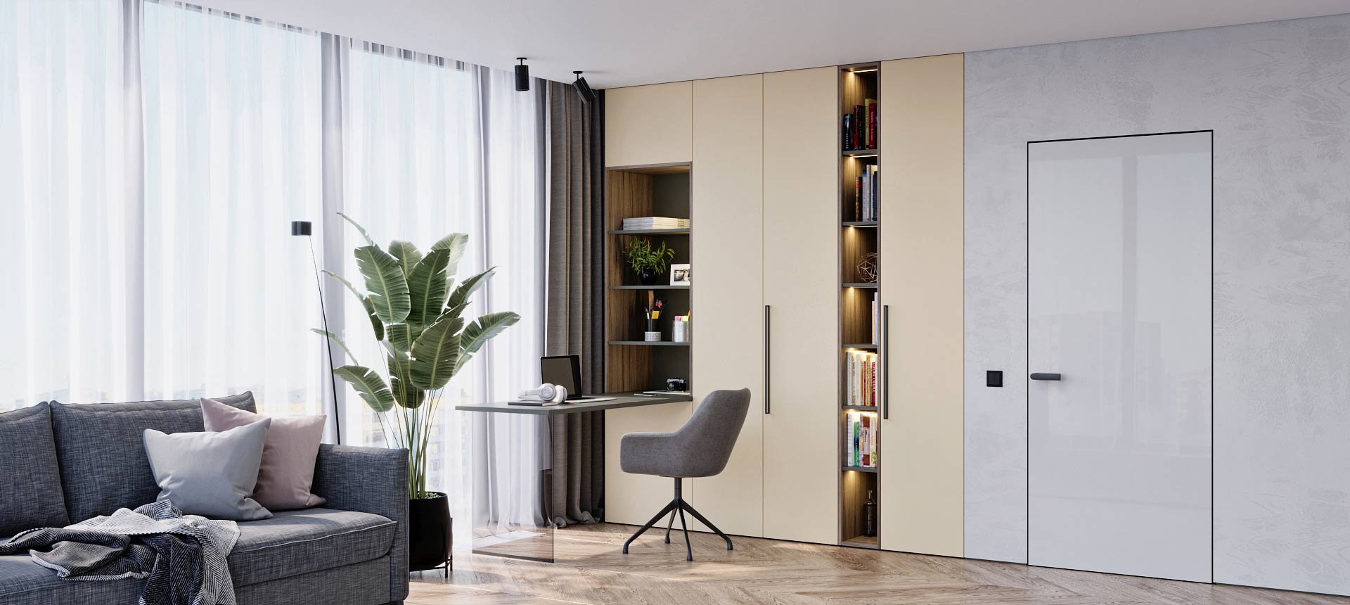 Крем / Древесина Шорвуд 