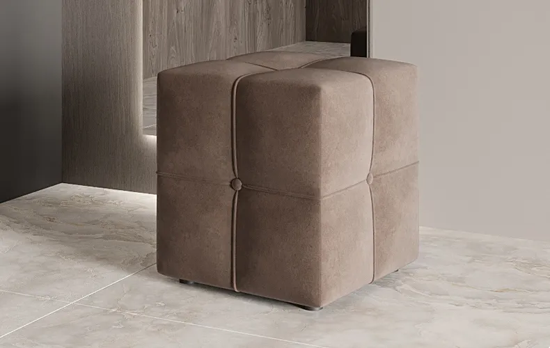 Пуф Камелия Квадро 2 в коричневом