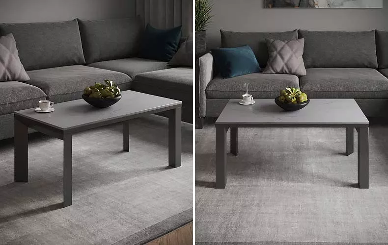 Журнальный столик на П-образных опорах