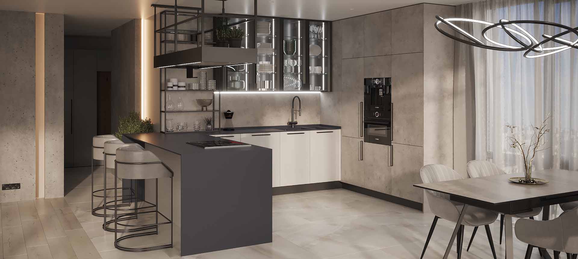 эмаль глянец NCS S 1500-N / Бетон&nbsp;Чикаго&nbsp;светло-серый&nbsp;