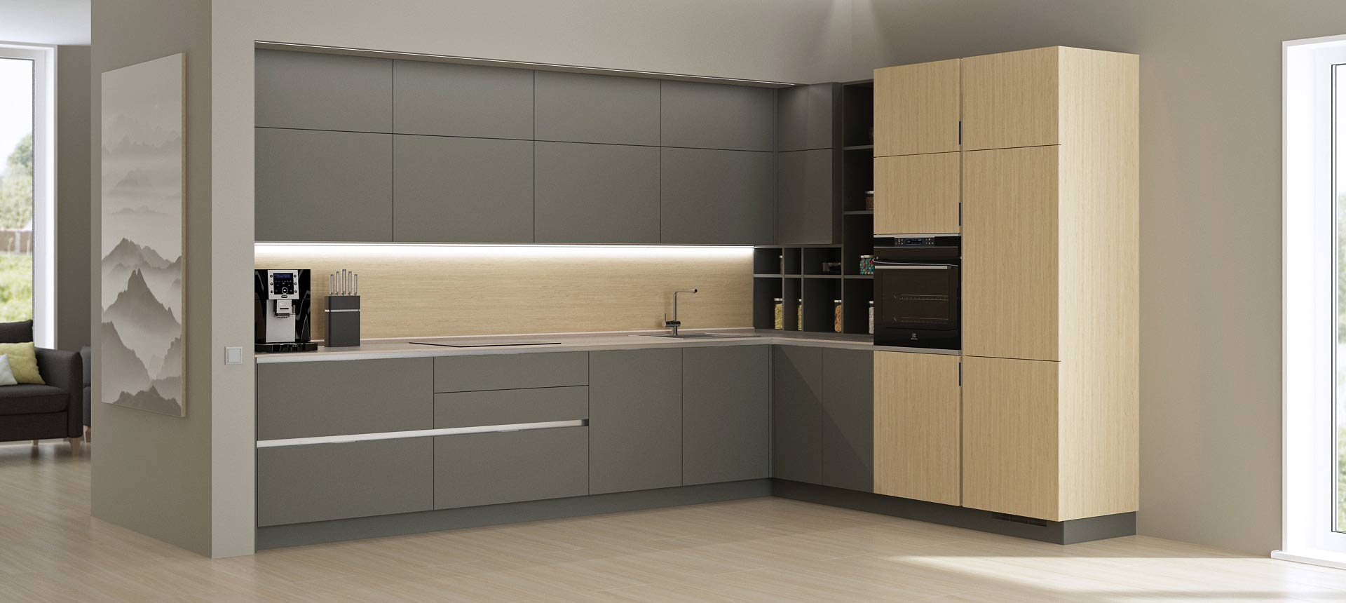 Дымчатый Агат / Дуб скандинавский 