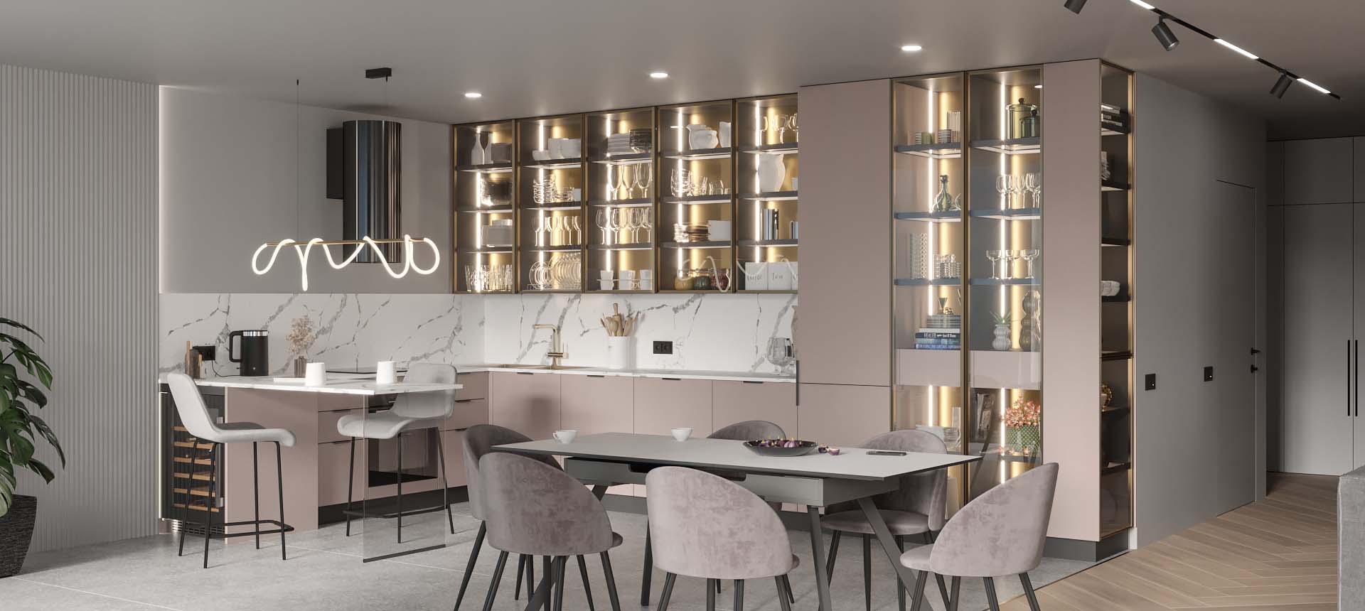 Розовый кварц матовый