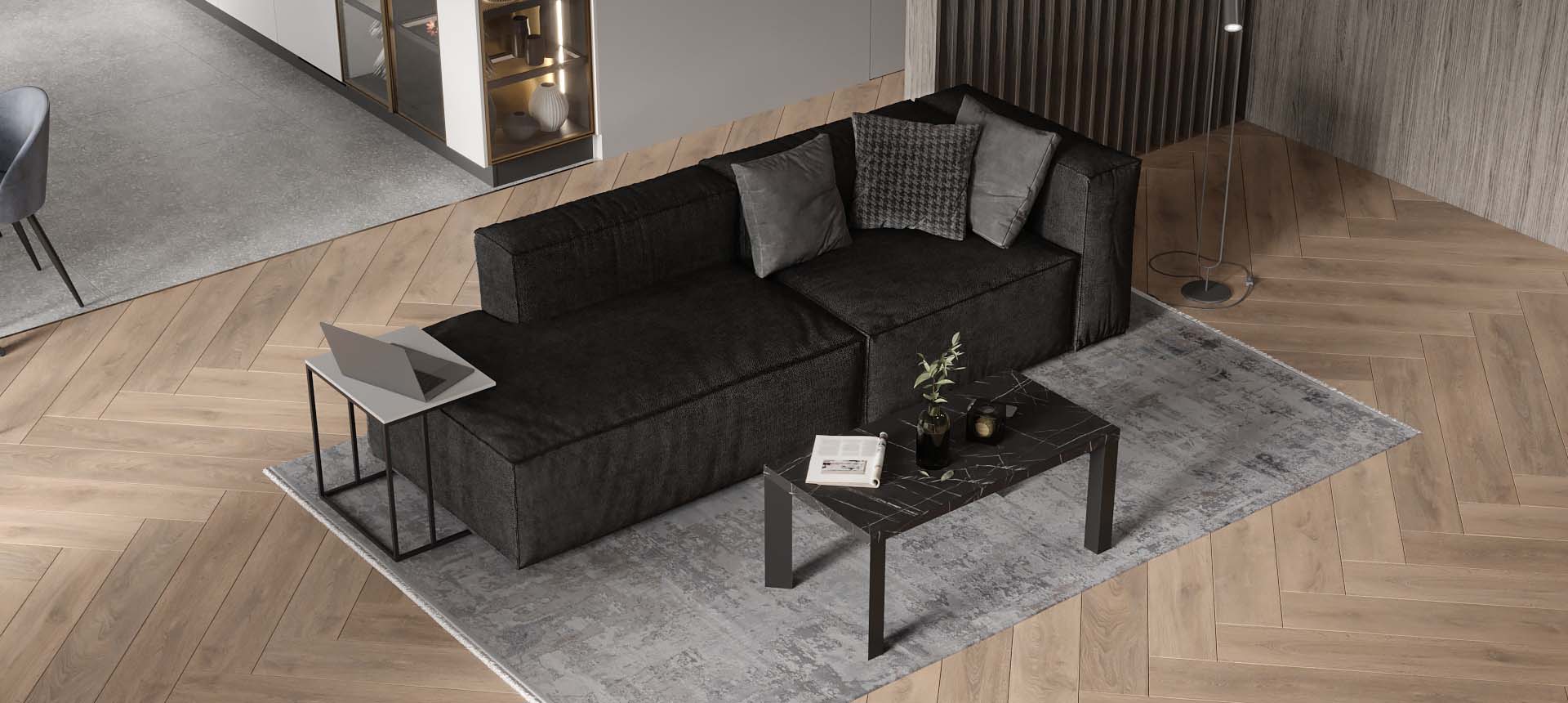 велюр Verona цвет Black