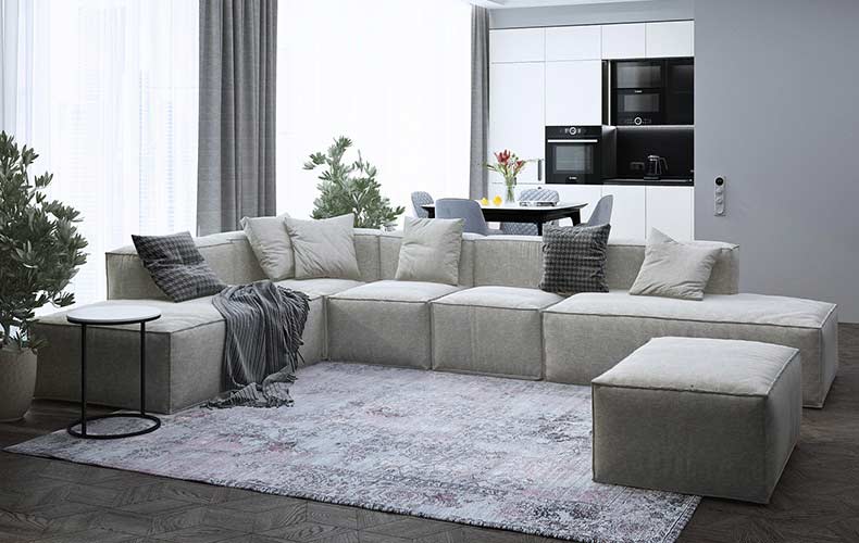 Угловой модульный диван Уно