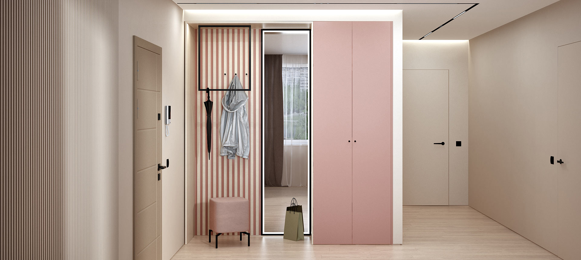 Розовый кварц матовый / эмаль&nbsp;цвет&nbsp;RAL&nbsp;9003&nbsp;