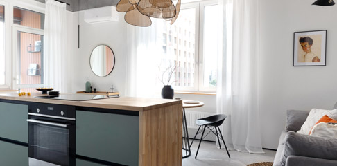 Северная сдержанность и южный темперамент в однокомнатной квартире