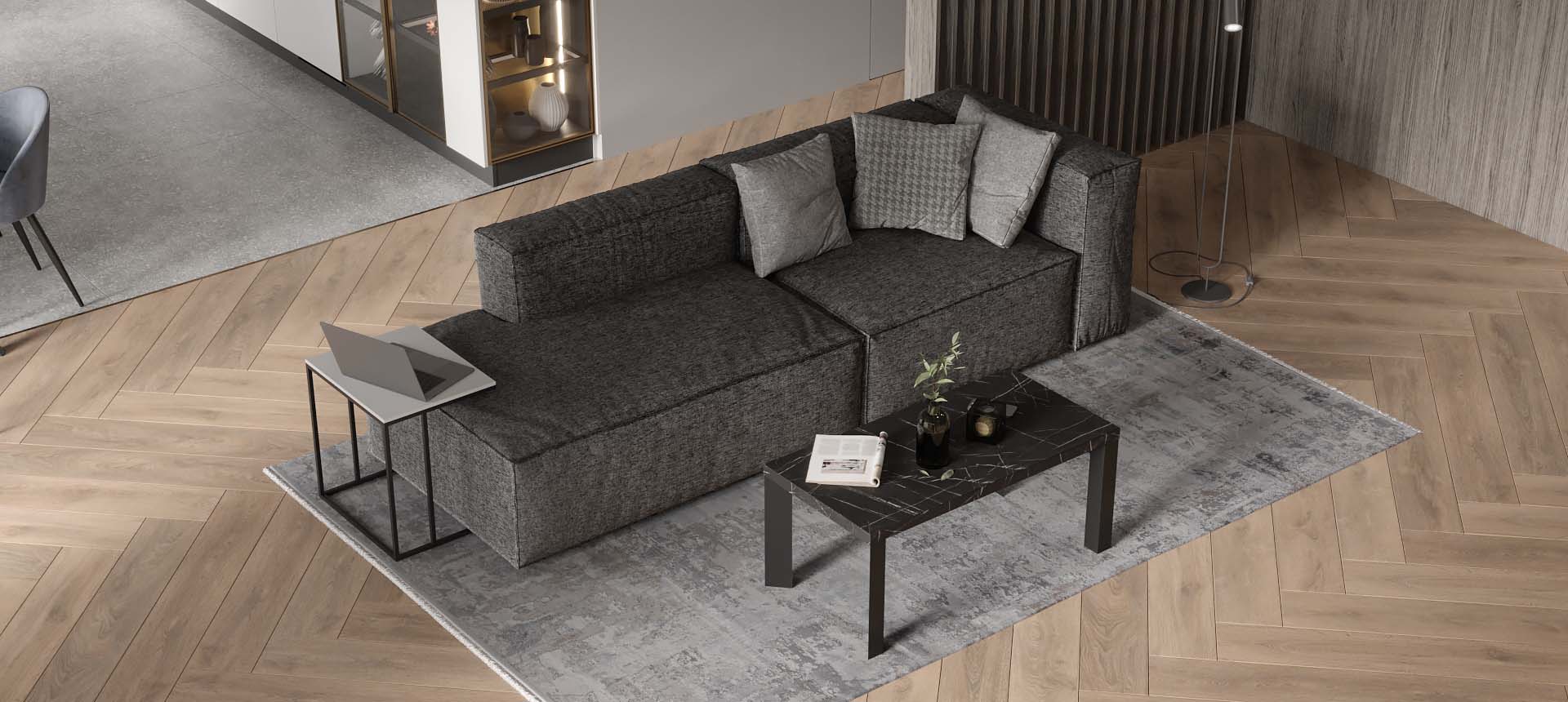 микровелюр NEWTONE цвет Antracite