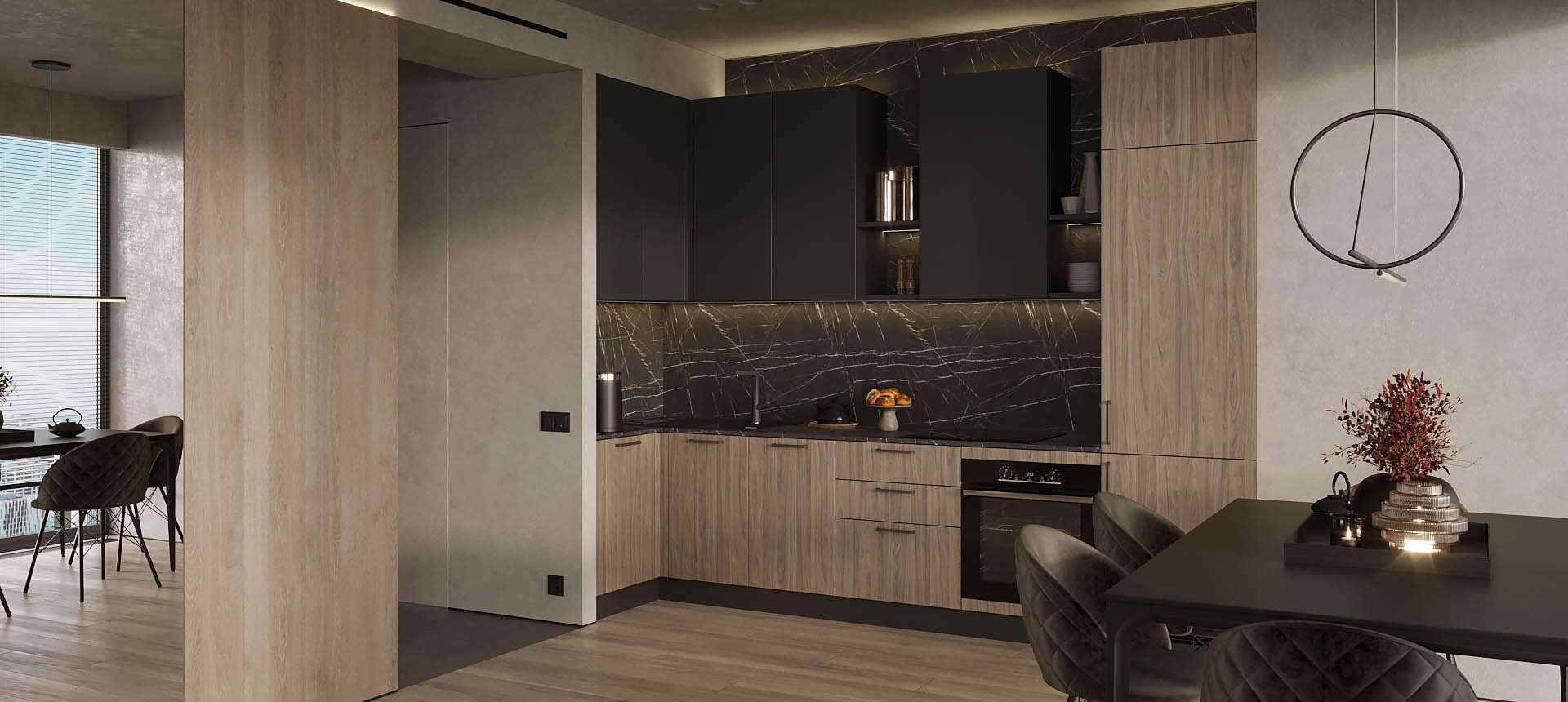 Орех Карини белёный / Чёрная Яшма 