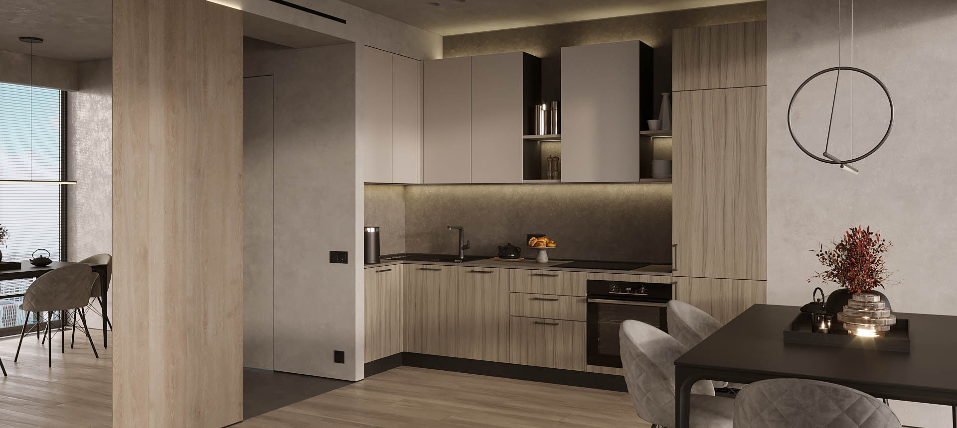 Древесина Шорвуд / Белый Фарфоровый Оникс 