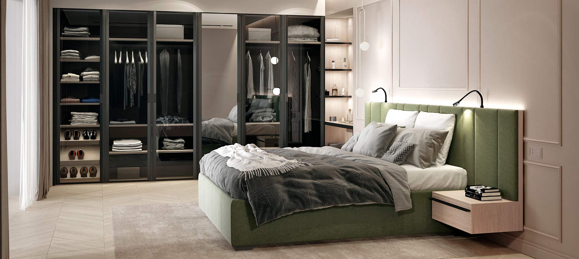 Сосна Аланд / шенилл NIAGARA цвет Green 