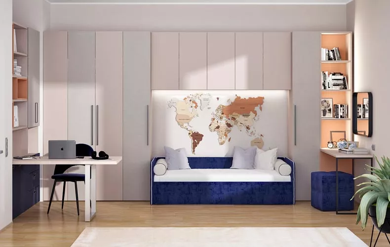 Шкаф с полками ...