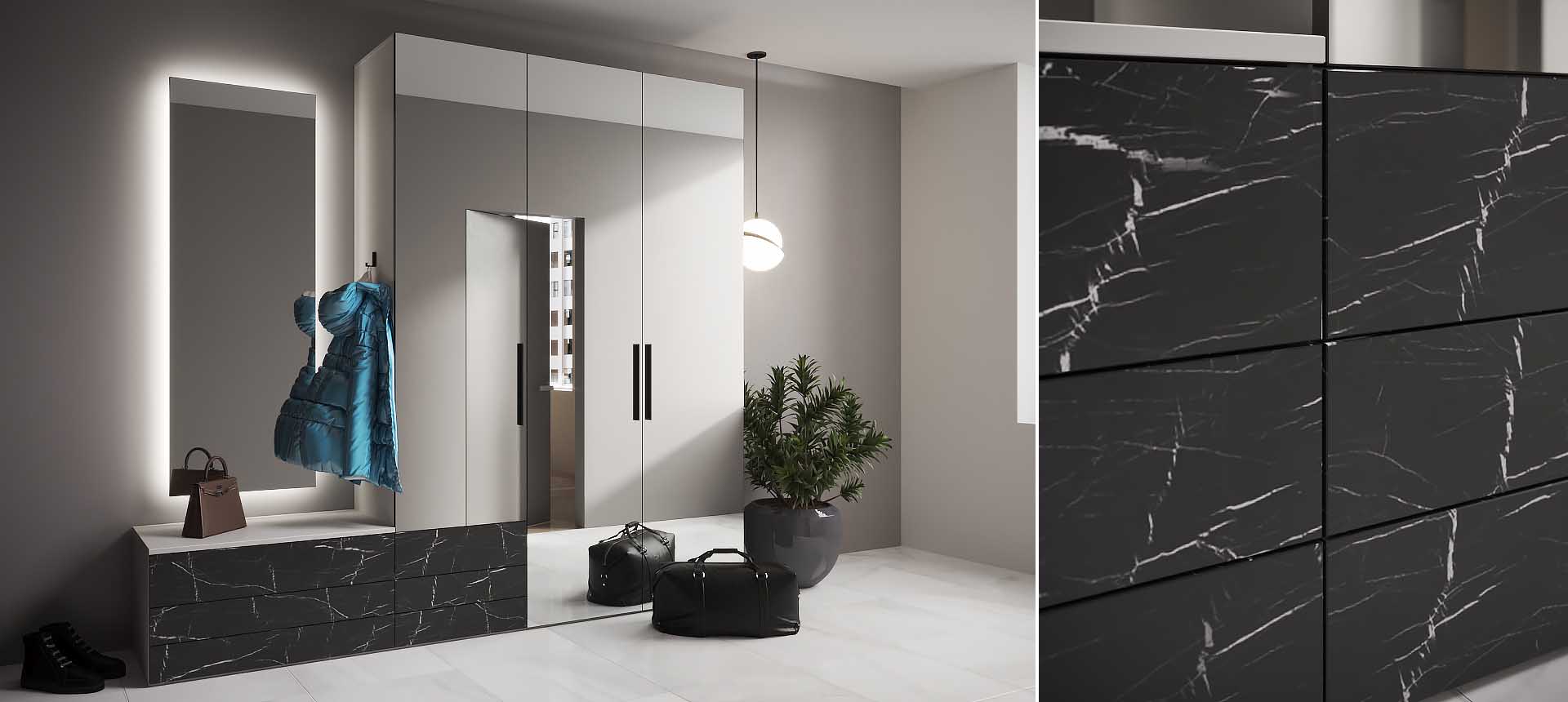 Камень Пьетра Гриджиа чёрный