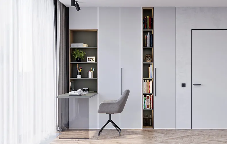 Шкаф витрина с полками