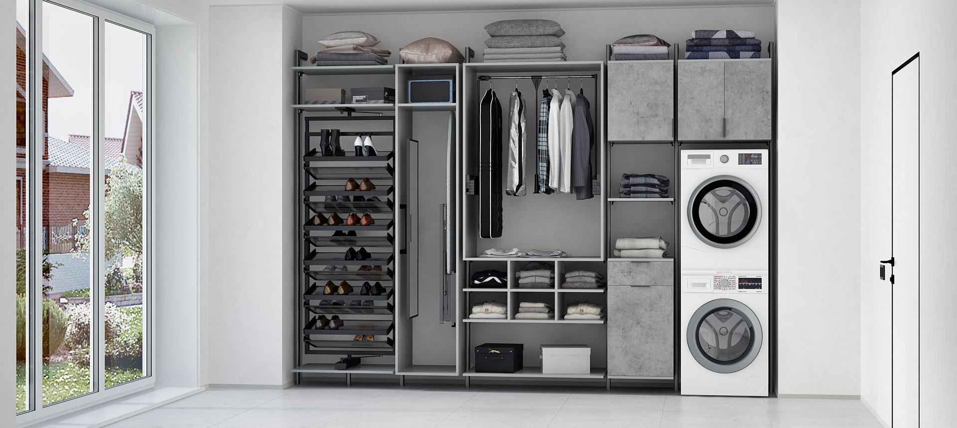 Оникс серый / Бетон&nbsp;Чикаго&nbsp;светло-серый&nbsp;