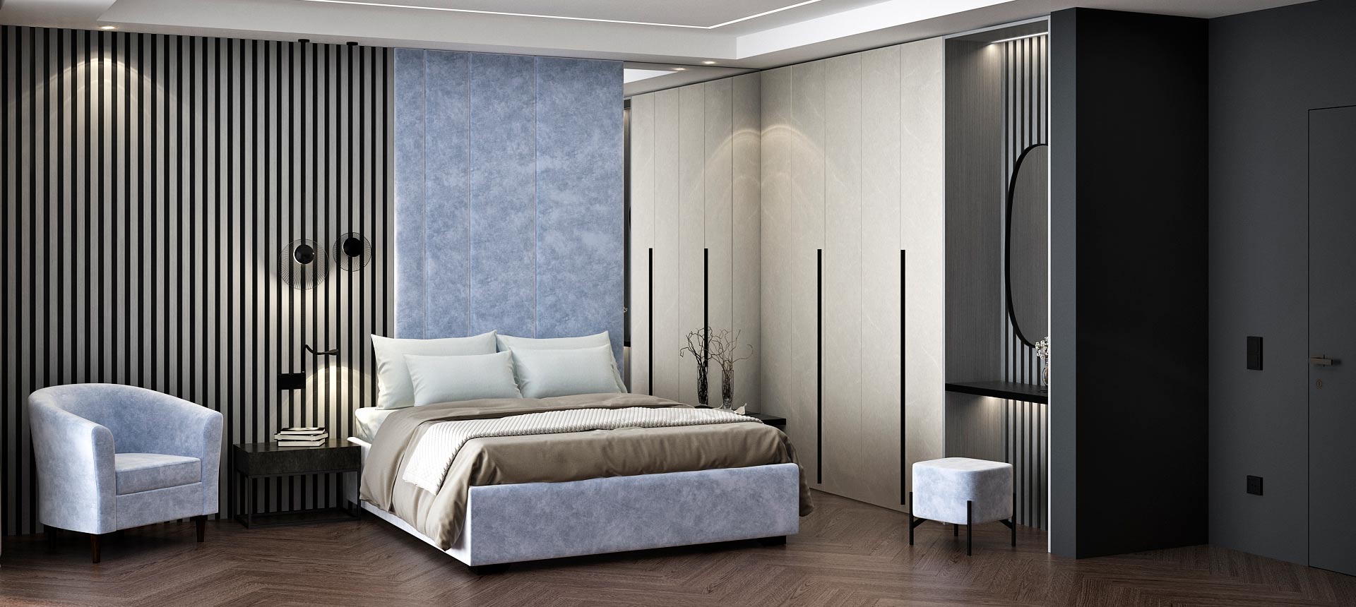 Конкрета / шенилл NIAGARA цвет Sky blue 