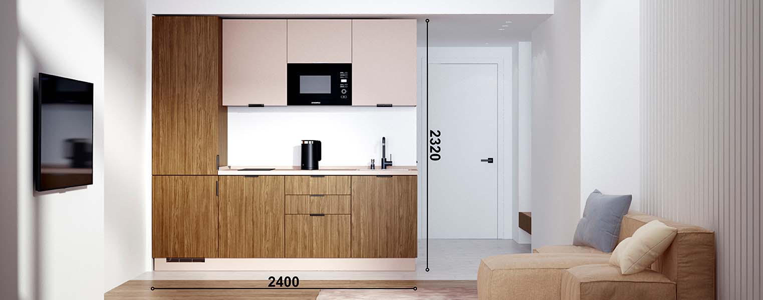 Кухня Фабио Комфорт сет 23 (2.4 м, прямая) - фото № 5