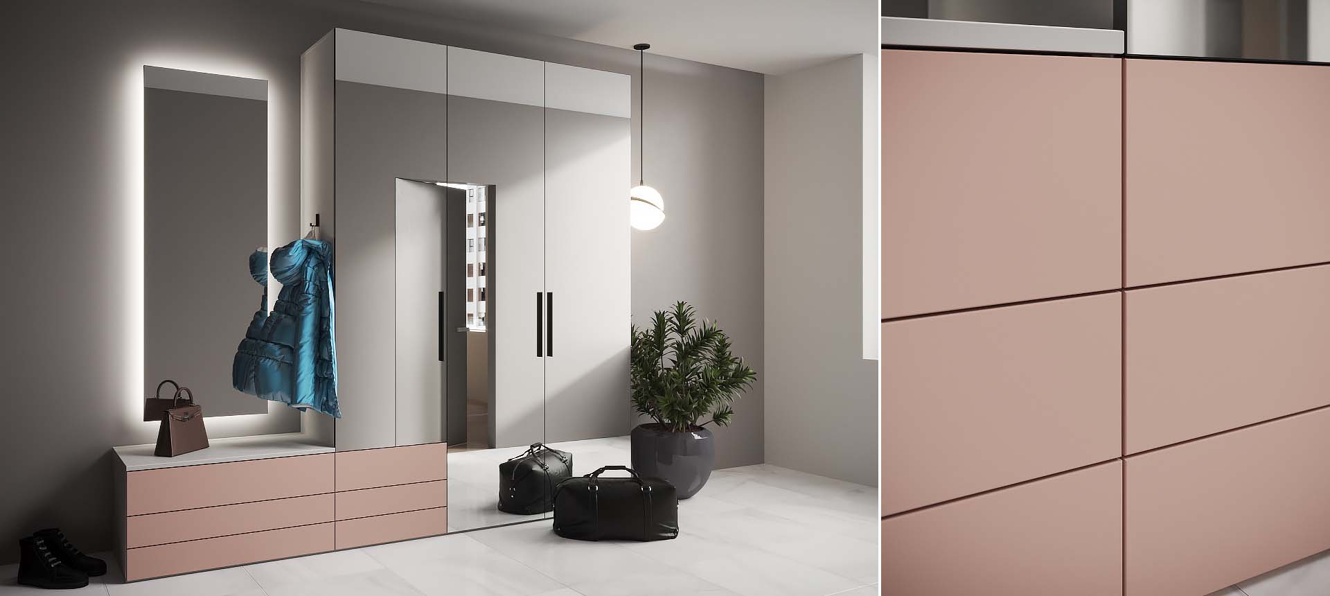 Розовый кварц матовый