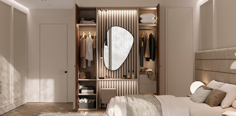 Как спроектировать вместительный шкаф в маленькой спальне