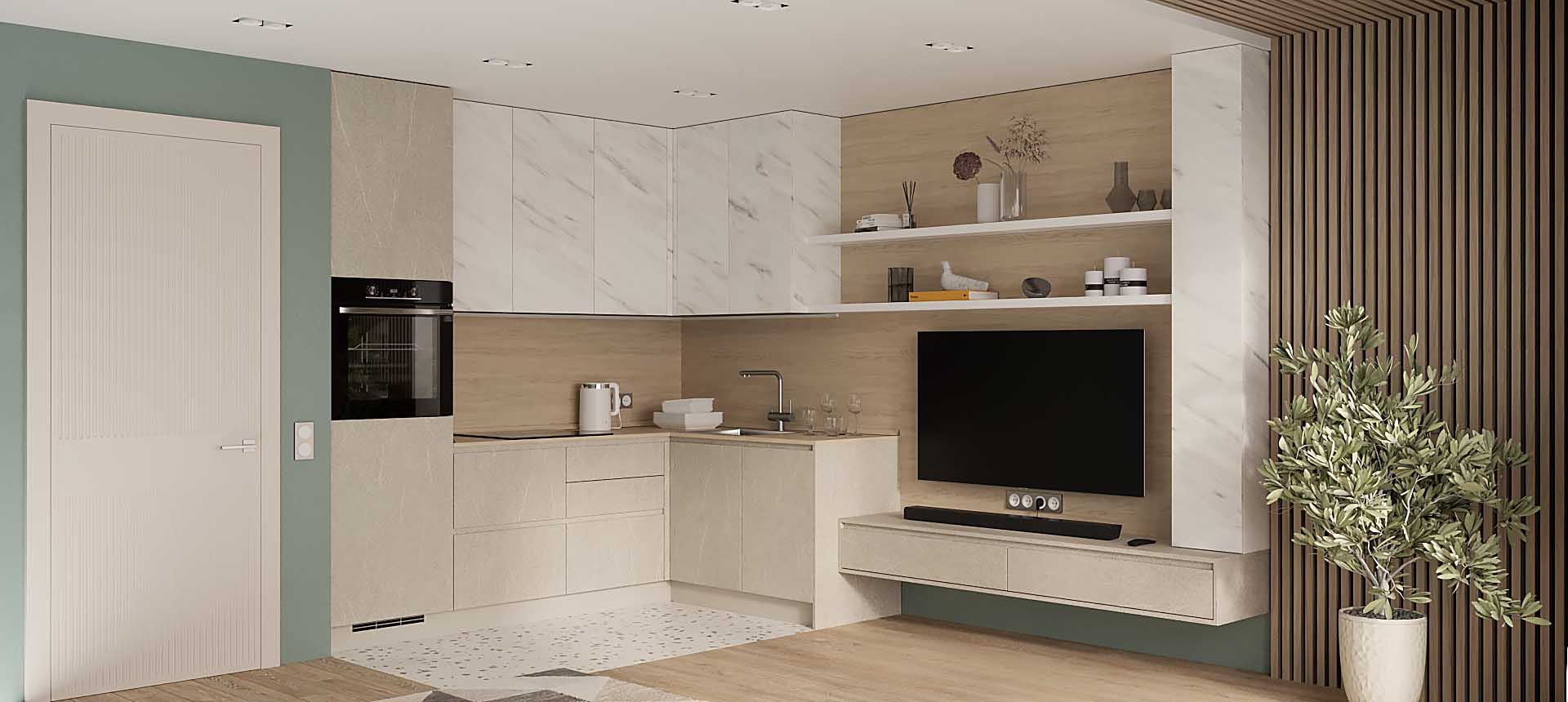 Конкрета / Мрамор&nbsp;Леванто&nbsp;Белый&nbsp;