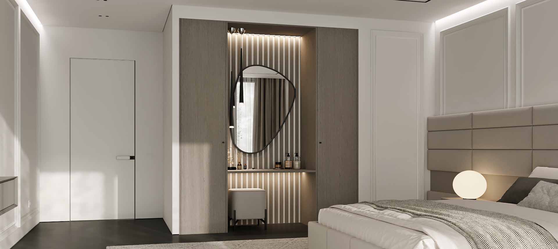 Дуб Титановый / Белый премиум 