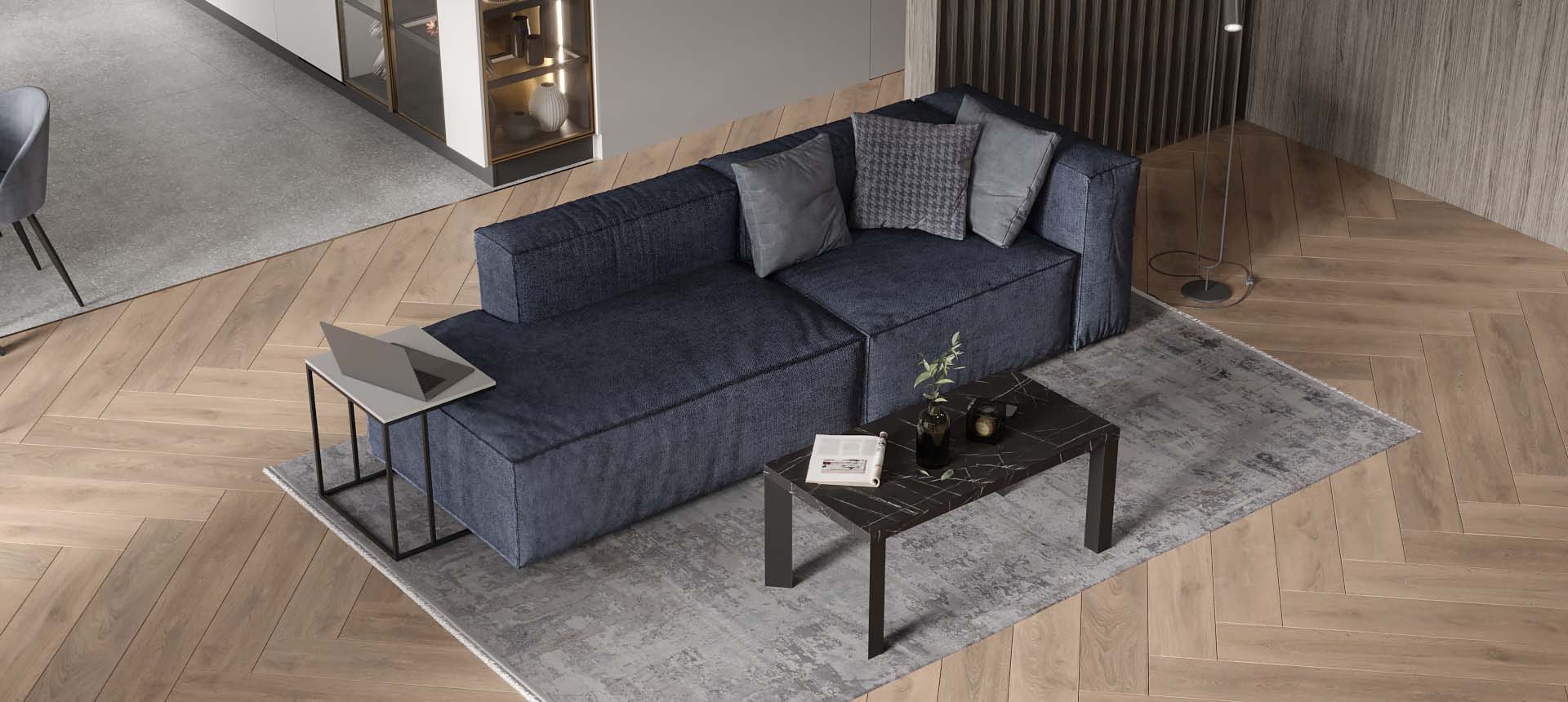 велюр Verona цвет Denim Blue