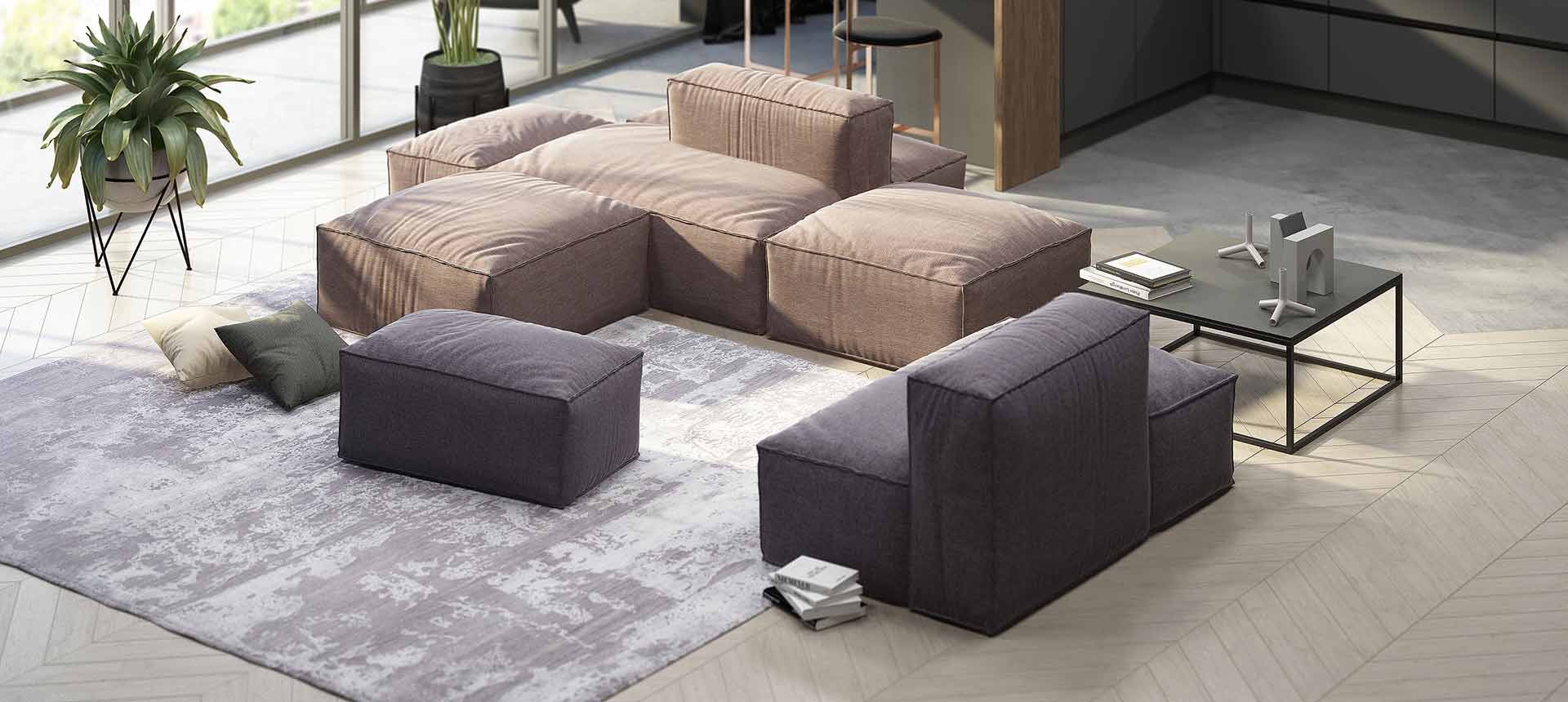 микровелюр MARINO цвет 5 / цвет 10 