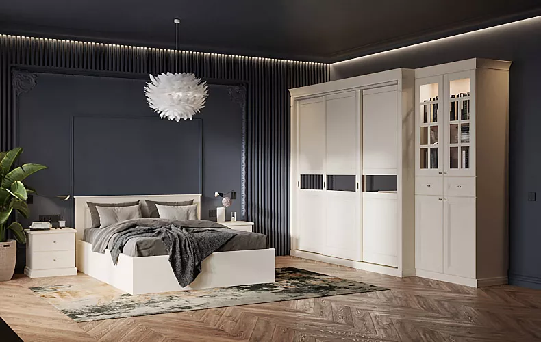 Шкаф-купе классический в спальню