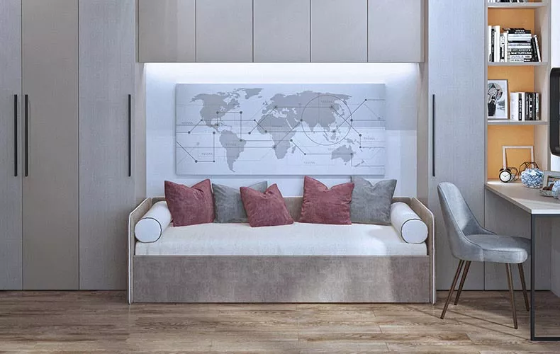 Диван Мичела бежевый