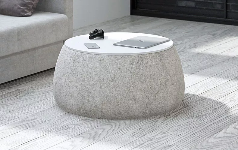 Пуф Трюфель 2 в сером цвете