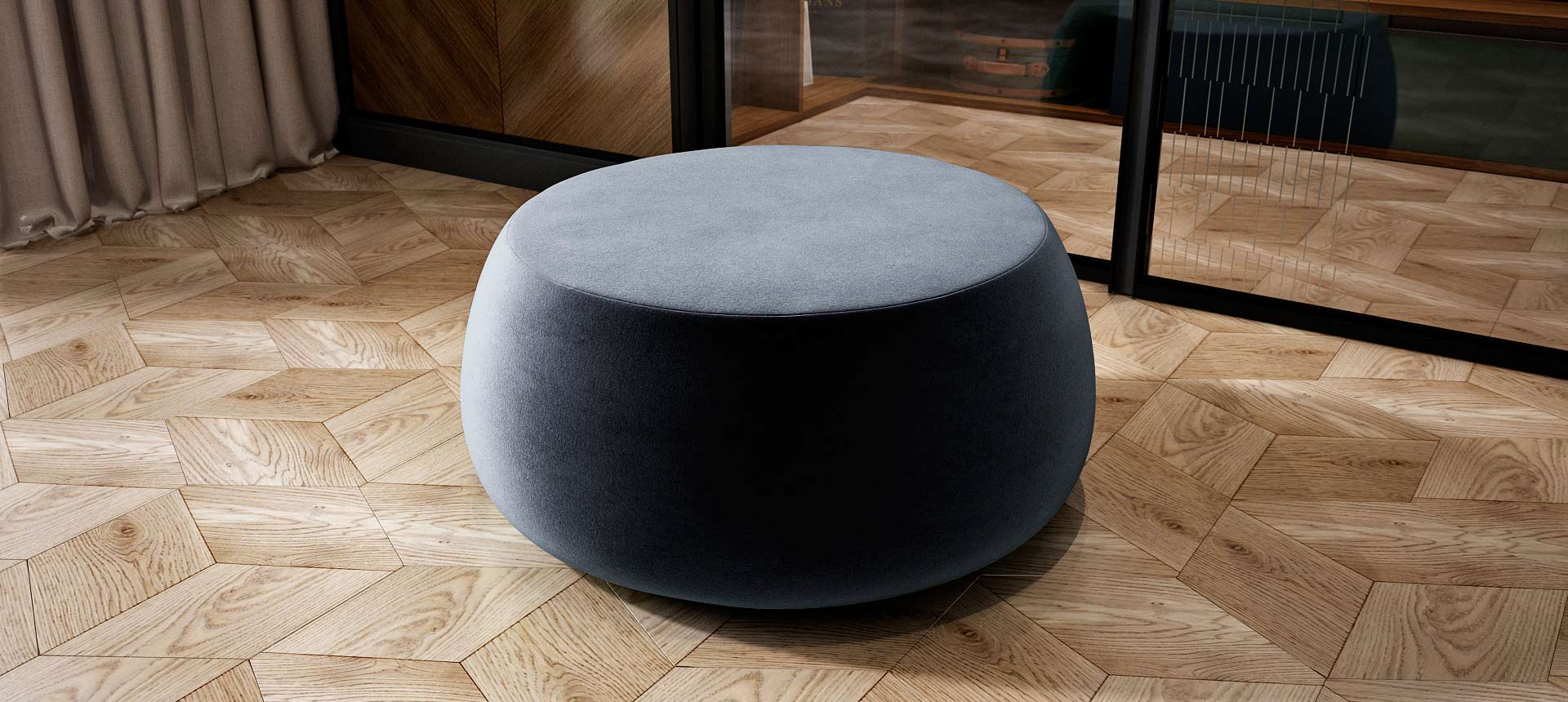 велюр Verona цвет 37 Denim Blue