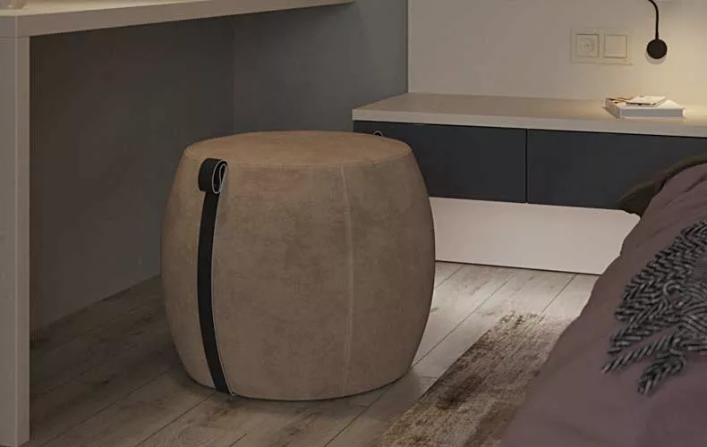 Пуф Грассо в коричневом