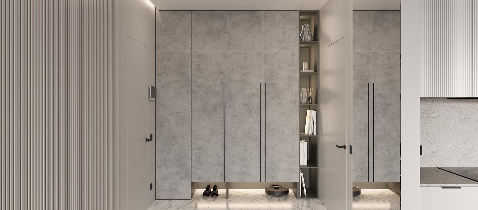 Бетон Чикаго светло-серый / Космос&nbsp;серый&nbsp;