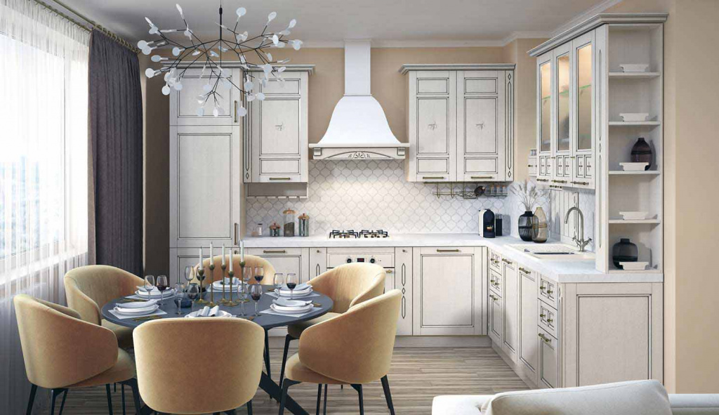 Какую столешницу подобрать к белой кухне - фото 2