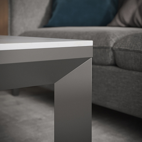 Журнальный столик на П-образных опорах - детальное фото № 2