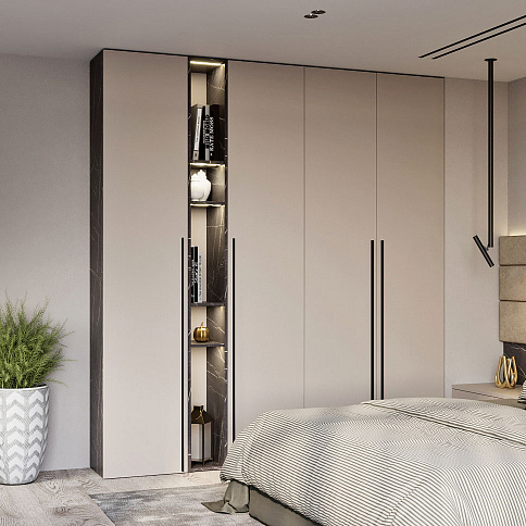 Шкаф распашной в спальню - детальное фото № 1