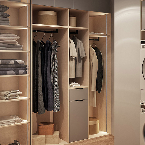 Гардеробная комната 18 - детальное фото № 2