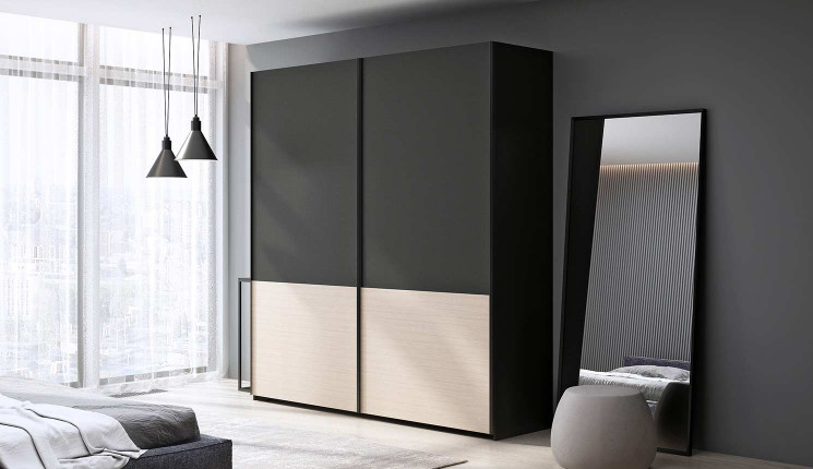 Шкаф-купе с двумя створками в спальню