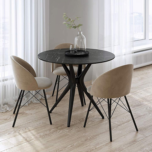 Кухонный стол Лаворо круглый - детальное фото № 2