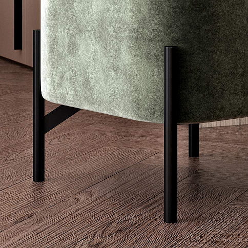 Пуф Лофт 1 на опорах 140мм зеленый - детальное фото № 3