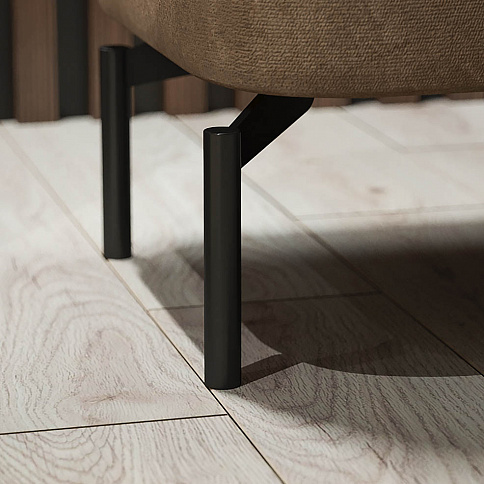 Пуф Лофт 2 в коричневом цвете на опорах 160мм - детальное фото № 2