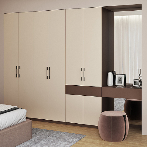 Мебель в спальню с антресольными шкафами - детальное фото № 1