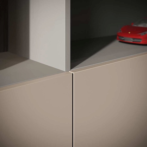 Современная мебель для гостиной с матовыми стеклами - детальное фото № 3