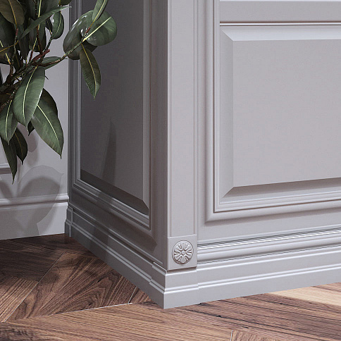 Трёхдверный шкаф-купе в прихожую в классическом стиле - детальное фото № 4