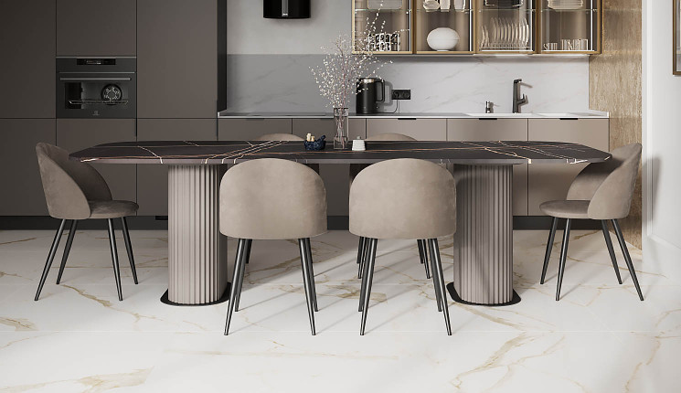 Кухонный стол Руже на двух опорах