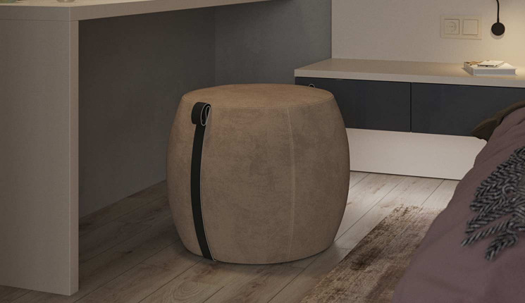 Пуф Грассо в коричневом