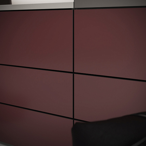 Распашной шкаф с зеркалом на балкон - детальное фото № 2