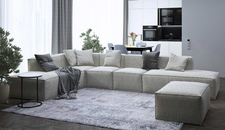 Угловой модульный диван Уно